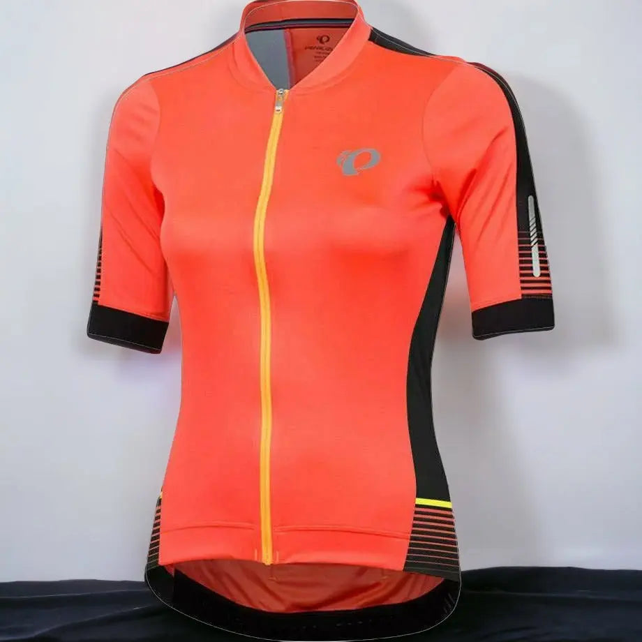 Pearl Izumi Ladies Elite Pursuit Speed Short Sleeves Jersey Orange / Yellow - FREE UK Shipping, FREE 365 Day Returns | Moto Central