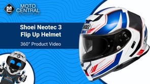 Shoei Neotec 3 Grasp TC10 Flip-Up Helmet Blue - FREE UK Shipping, FREE 365 Day Returns | Moto Central