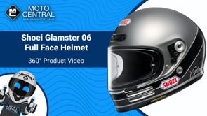 Shoei Glamster 06 Abiding TC10 Full Face Helmet Grey / Black - FREE UK Shipping, FREE 365 Day Returns | Moto Central