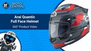 Arai Quantic Abstract Full Face Helmet Red / Grey - FREE UK Shipping, FREE 365 Day Returns | Moto Central