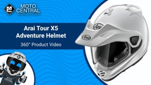 Arai Tour-X 5 Solid MX Helmet Diamond White - FREE UK Shipping, FREE 365 Day Returns | Moto Central