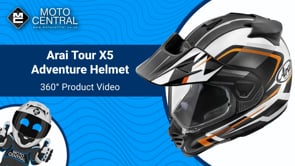 Arai Tour-X 5 Discovery MX Helmet Orange / Black / White - FREE UK Shipping, FREE 365 Day Returns | Moto Central