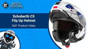 Schuberth C5 Flip-Up Helmet Globe Blue / White - FREE UK Shipping, FREE 365 Day Returns | Moto Central