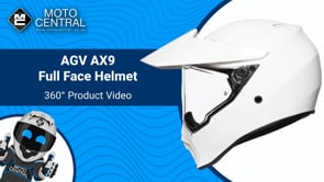 AGV AX9 Full Face Helmet White - FREE UK Shipping, FREE 365 Day Returns | Moto Central