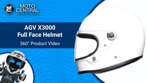 AGV X3000 Mono Full Face Helmet White - FREE UK Shipping, FREE 365 Day Returns | Moto Central