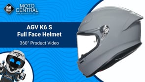 AGV K6-S Solid Full Face Helmet Nardo Grey - FREE UK Shipping, FREE 365 Day Returns | Moto Central