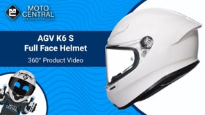 AGV K6-S Solid Full Face Helmet White - FREE UK Shipping, FREE 365 Day Returns | Moto Central