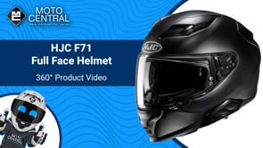 HJC F71 Full Face Helmet Matt Black - FREE UK Shipping, FREE 365 Day Returns | Moto Central