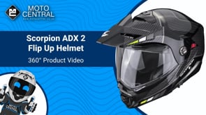 Scorpion ADX-2 Camino Flip-Up Helmet Black / Silver / Yellow - FREE UK Shipping, FREE 365 Day Returns | Moto Central