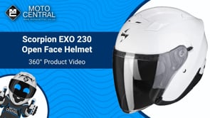 Scorpion EXO 230 Open Face Helmet White - FREE UK Shipping, FREE 365 Day Returns | Moto Central