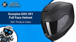 Scorpion EXO 391 Full Face Helmet Matt Black - FREE UK Shipping, FREE 365 Day Returns | Moto Central