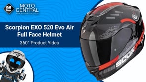 Scorpion EXO 520 Evo Air Titan Full Face Helmet Black / Red - FREE UK Shipping, FREE 365 Day Returns | Moto Central