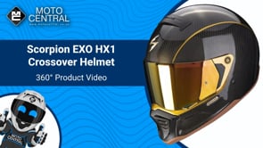 Scorpion EXO HX-1 Carbon SE Crossover Helmet Black / Gold - FREE UK Shipping, FREE 365 Day Returns | Moto Central