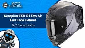 Scorpion EXO R1 Air Evo Carbon Full Face Helmet Onyx Black - FREE UK Shipping, FREE 365 Day Returns | Moto Central