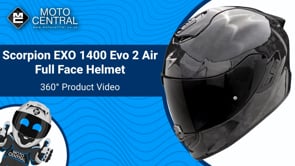 Scorpion EXO 1400 Evo 2 Onyx Carbon Full Face Helmet Black - FREE UK Shipping, FREE 365 Day Returns | Moto Central