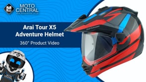 Arai Tour-X 5 Honda AT MX Helmet Black / Red - FREE UK Shipping, FREE 365 Day Returns | Moto Central
