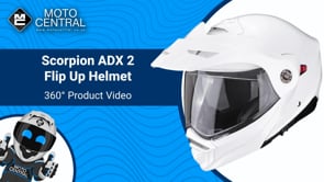 Scorpion ADX-2 Flip-Up Helmet Pearl White - FREE UK Shipping, FREE 365 Day Returns | Moto Central