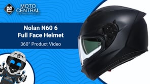 Nolan N60-6 Classico Full Face Helmet Matt Black - FREE UK Shipping, FREE 365 Day Returns | Moto Central