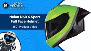 Nolan N60-6 Sport Vern Speciale Full Face Helmet Fluo Yellow / Black - FREE UK Shipping, FREE 365 Day Returns | Moto Central