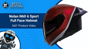 Nolan N60-6 Sport Vern Speciale Full Face Helmet Red / Black / Silver - FREE UK Shipping, FREE 365 Day Returns | Moto Central