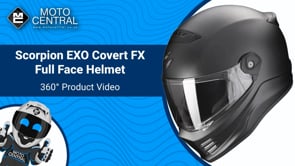 Scorpion EXO Covert-FX Full Face Helmet Matt Black - FREE UK Shipping, FREE 365 Day Returns | Moto Central