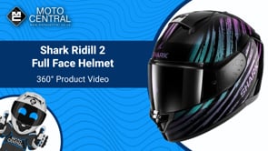 Shark Ridill 2 Full Face Helmet Assya Pearl Black - FREE UK Shipping, FREE 365 Day Returns | Moto Central
