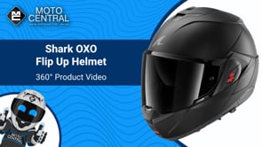 Shark OXO Flip Up Helmet Dark Shadow Matt Black - FREE UK Shipping, FREE 365 Day Returns | Moto Central