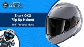 Shark OXO Flip Up Helmet Dark Shadow Silver - FREE UK Delivery, FREE 365 Returns Moto Central