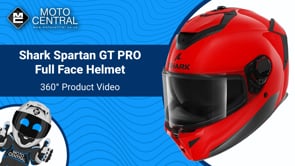 Shark Spartan GT PRO Full Face Helmet Blank Red - FREE UK Shipping, FREE 365 Day Returns | Moto Central
