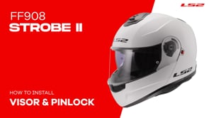 LS2 FF908 Strobe 2 ECE 22.06 Flip-Up Helmet Matt Black - FREE UK Shipping, FREE 365 Day Returns | Moto Central