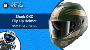 Shark OXO Flip Up Helmet Sikter Matt Green / Gold - FREE UK Shipping, FREE 365 Day Returns | Moto Central