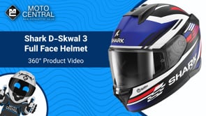 Shark D-Skwal 3 Full Face Helmet Firstlap Matt Black / Blue / Red - FREE UK Shipping, FREE 365 Day Returns | Moto Central