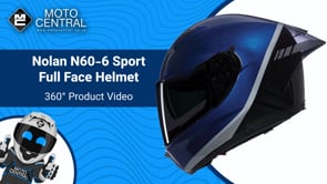 Nolan N60-6 Sport Vern Speciale Full Face Helmet Blue / Black - FREE UK Shipping, FREE 365 Day Returns | Moto Central