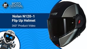 Nolan N120-1 Verniciatura Speciale Modular Black / Grey / Silver - FREE UK Shipping, FREE 365 Day Returns | Moto Central