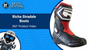 Richa Stradale Boots Black / Red - FREE UK Shipping, FREE 365 Day Returns | Moto Central