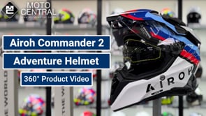 Airoh Commander 2 Doom Gloss Black - FREE UK Shipping, FREE 365 Day Returns | Moto Central