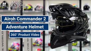 Airoh Commander 2 Full Gloss Carbon - FREE UK Shipping, FREE 365 Day Returns | Moto Central