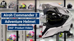 Airoh Commander 2 Gloss White - FREE UK Shipping, FREE 365 Day Returns | Moto Central