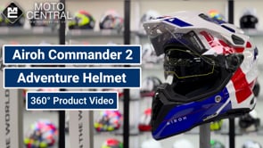 Airoh Commander 2 Reveal Gloss Blue / Red - FREE UK Shipping, FREE 365 Day Returns | Moto Central
