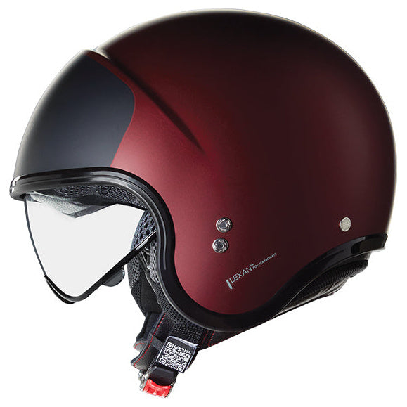 Nolan N21 06 Verniciatura Speciale Red open-face motorcycle helmet, three-quarter side view