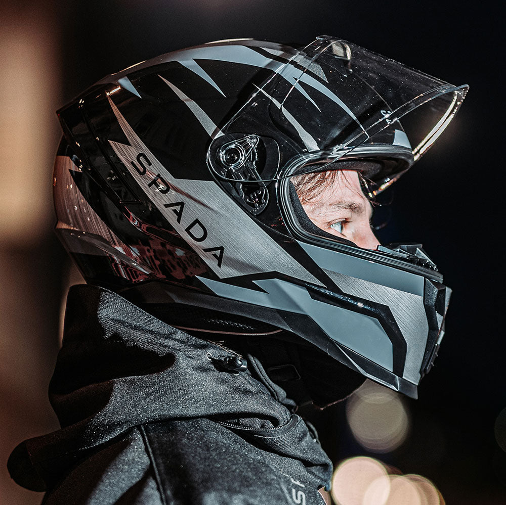 Spada Raiden 2 Thunder Black / Grey FREE UK Delivery, FREE 365 Day Returns | Moto Central