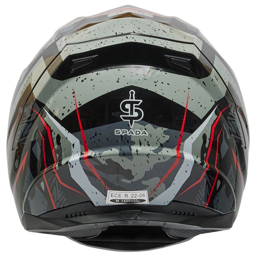 Spada Raiden 2 Meisai Red Camo Red FREE UK Delivery, FREE 365 Day Returns | Moto Central