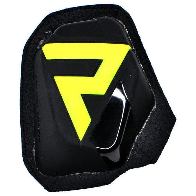 Rebelhorn Detachable Knee Slider (Velro System) Black / Fluo Yellow - front view