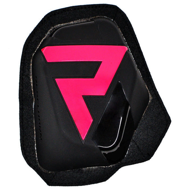 Rebelhorn Detachable Knee Slider (Velro System) Black / Pink - front view