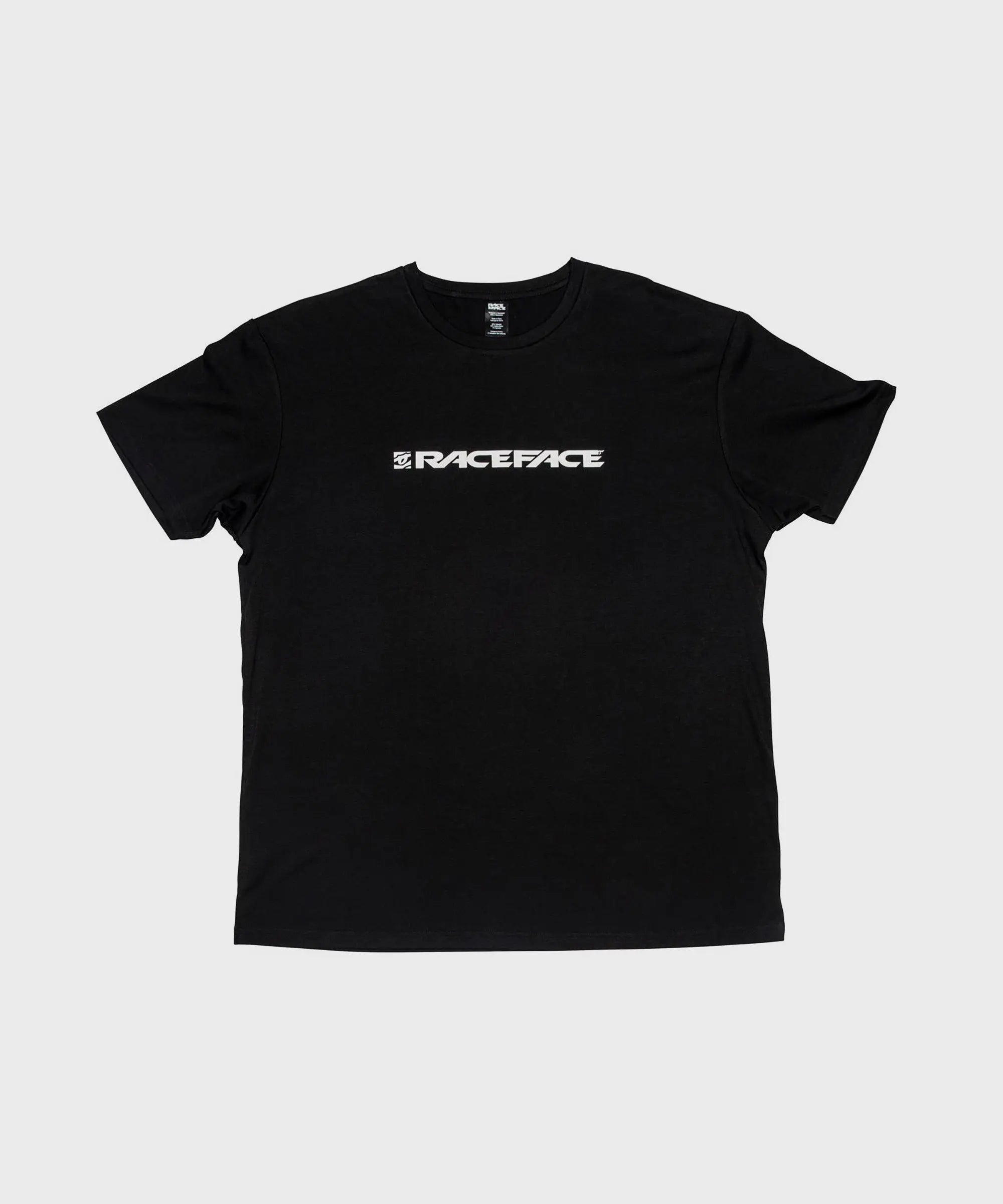 Race Face Classic Logo Short Sleeves Ladies Cycle T-Shirt Black - FREE UK Shipping, FREE 365 Day Returns | Moto Central