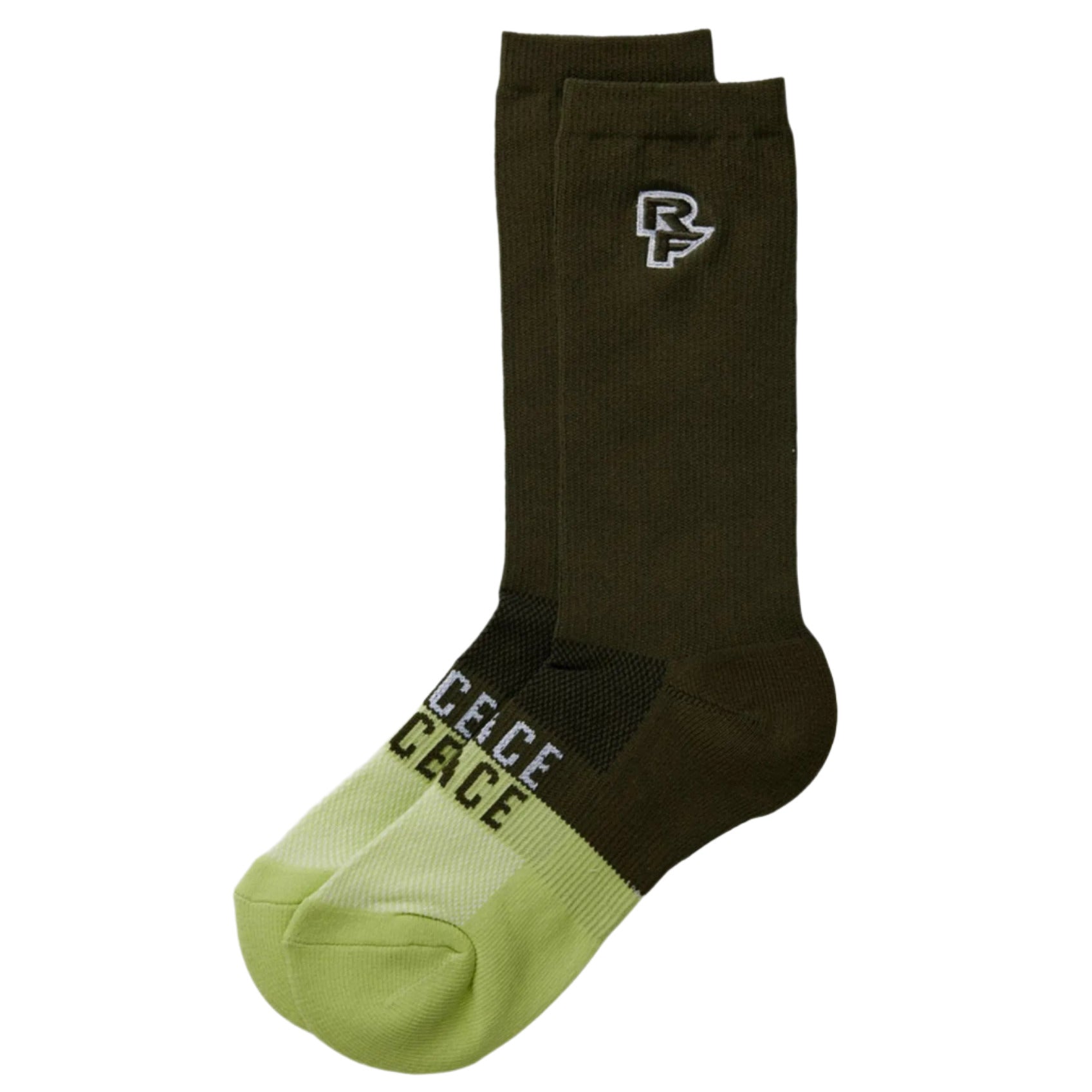 Race Face Far Out Cycle Socks Green - FREE UK Shipping, FREE 365 Day Returns | Moto Central