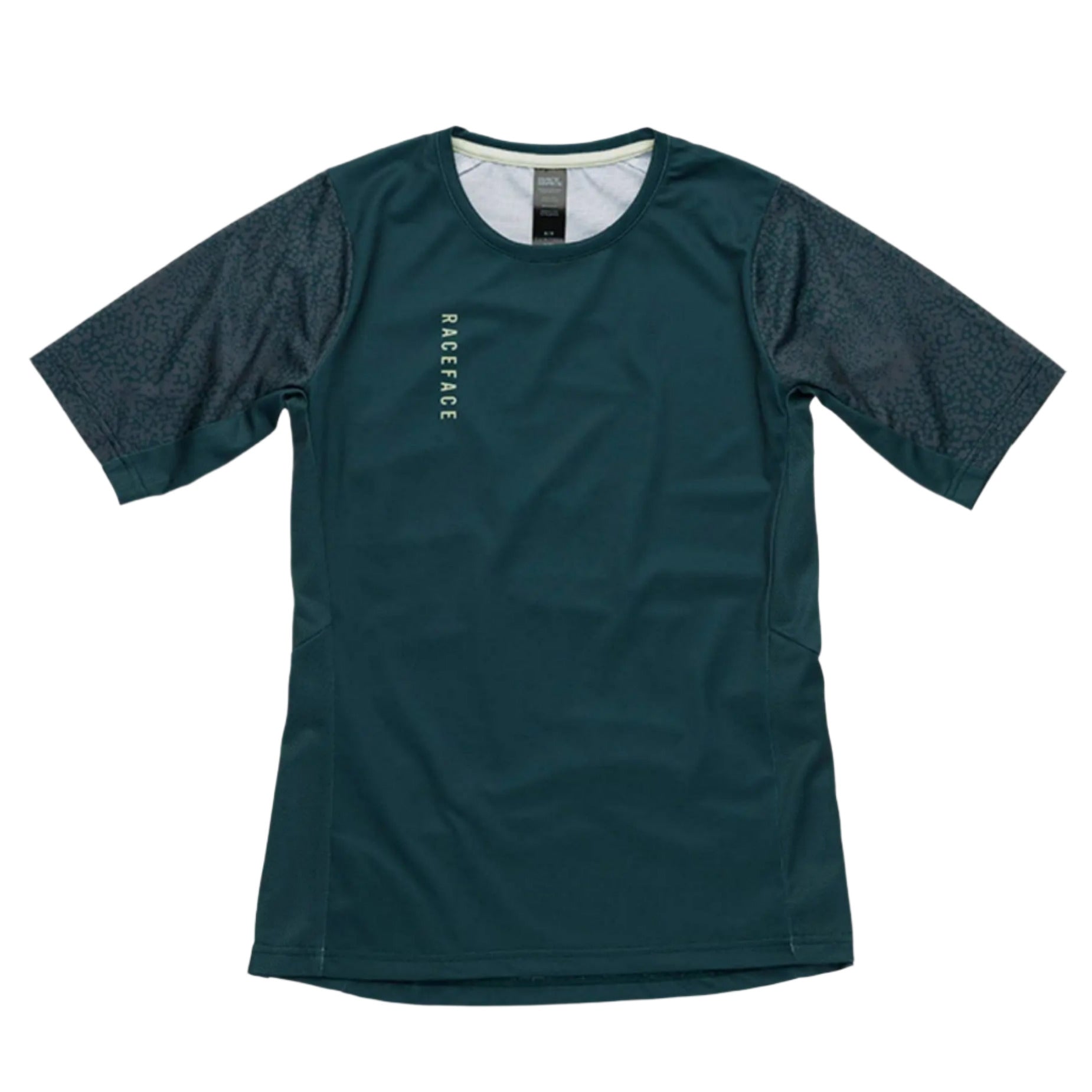 Race Face Indy Short Sleeve Ladies Cycle Jersey Pine - FREE UK Shipping, FREE 365 Day Returns | Moto Central