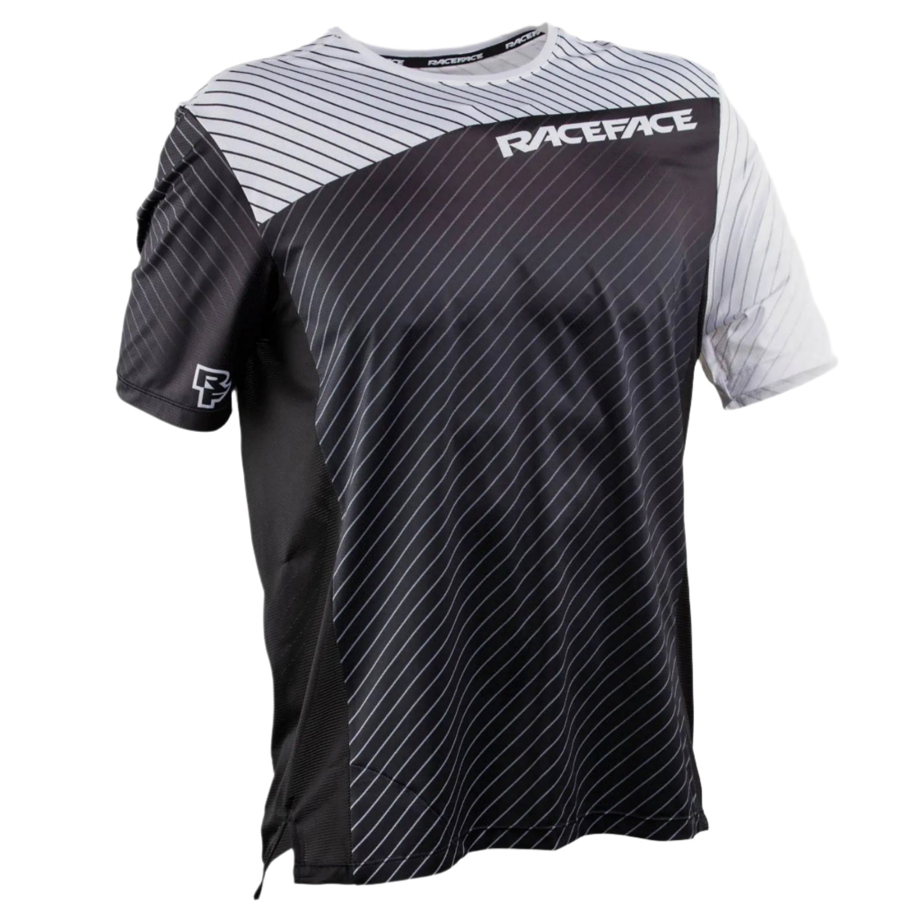 Race Face Indy Short Sleeves Cycle Jersey Black / White - FREE UK Shipping, FREE 365 Day Returns | Moto Central