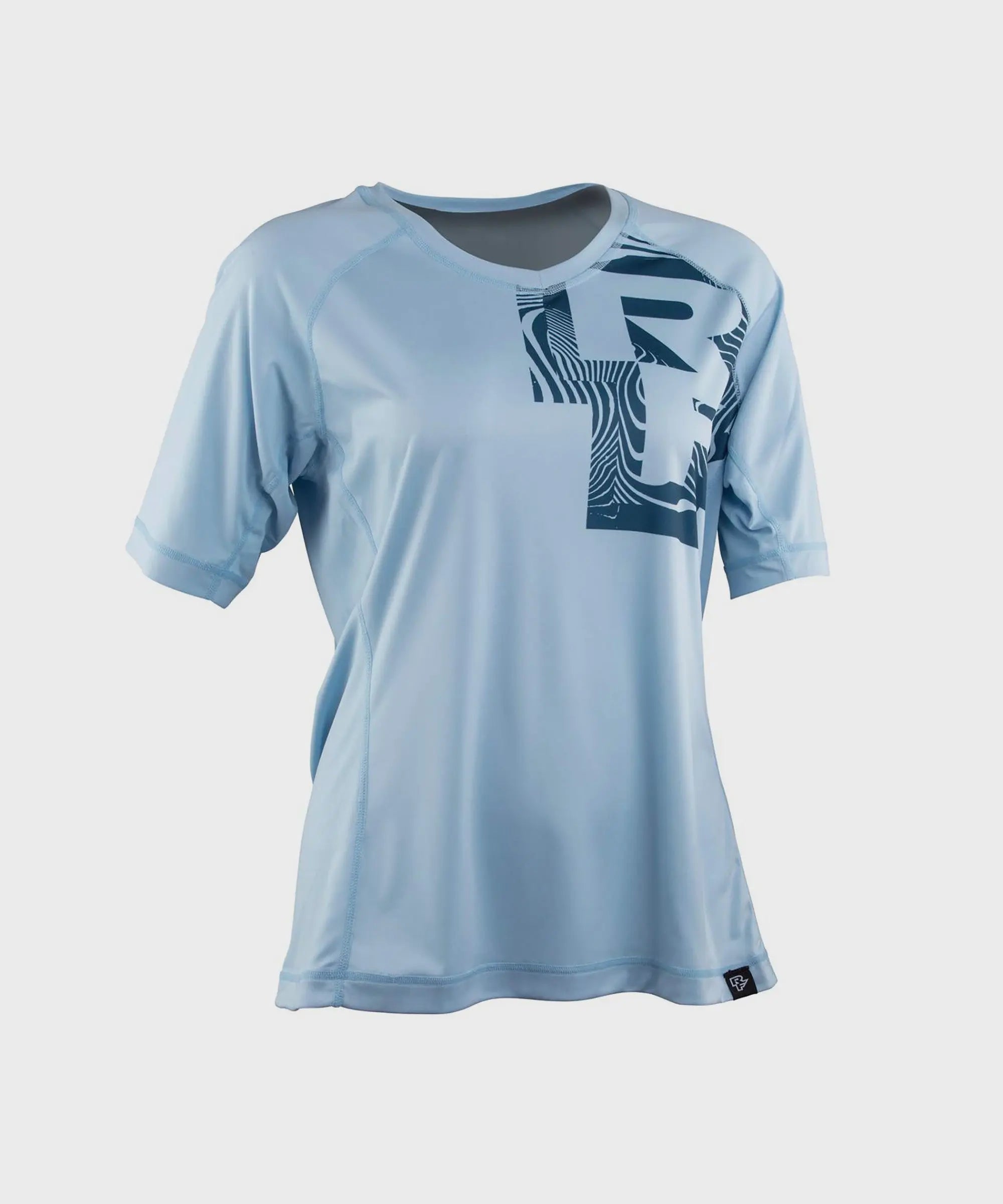 Race Face Nimby Ladies Short Sleeves Cycle Jersey Sky Blue - FREE UK Shipping, FREE 365 Day Returns | Moto Central