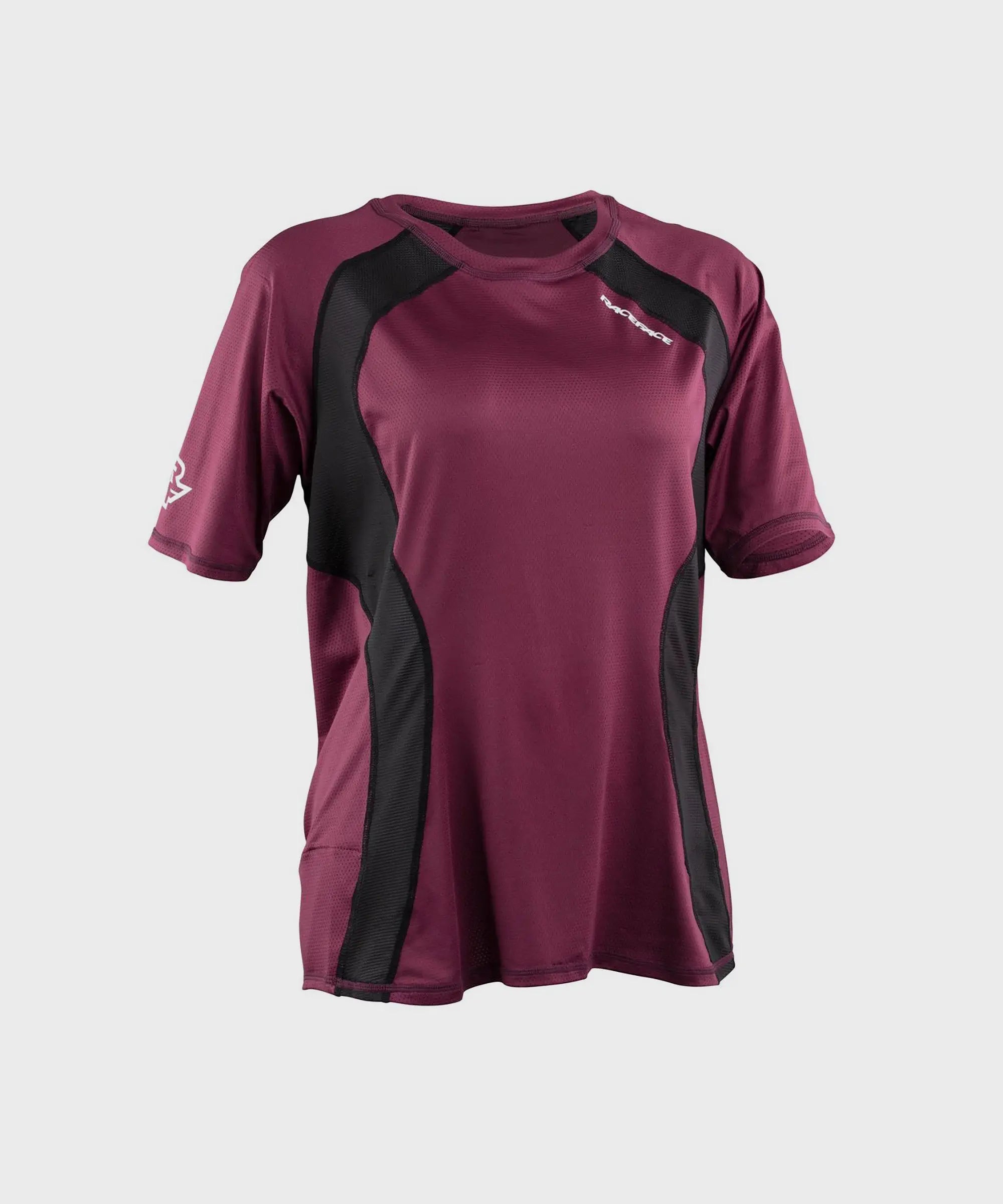 Race Face Traverse Ladies Short Sleeves Cycle Jersey Bordeaux - FREE UK Shipping, FREE 365 Day Returns | Moto Central